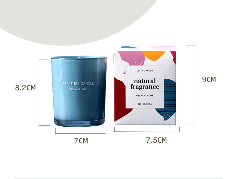 Soy wax candles in bulk scented Custom LOGO Amazon Wholesale Transparent Glass Jar Scented Candles