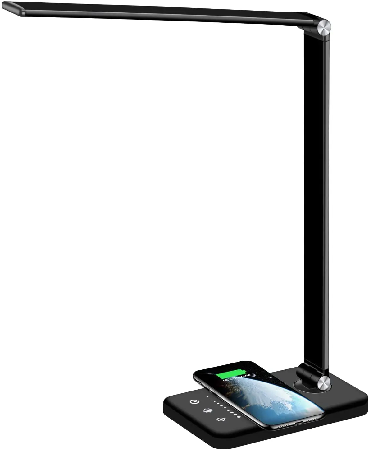 Multifunctional Led Working Lamp With Wireless Charger USB Charging Port Table Lamp Timer Office  Desk Light For Working Reading