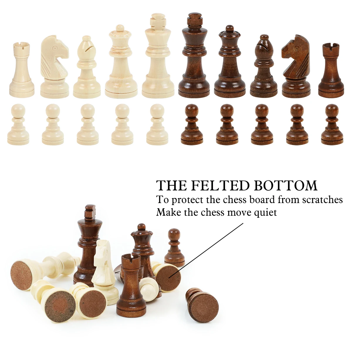 LEAP luxury chess table set 40*40*7.5cm Magnetic chess board 7.6cm 3inch King tall  34 staunton chess set pieces