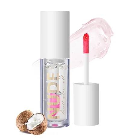 Бесплатный образец, ароматизированный фруктовый аромат, глянцевое масло для губ, тонированное веганское масло для губ, оптовая продажа, пользовательское масло для губ