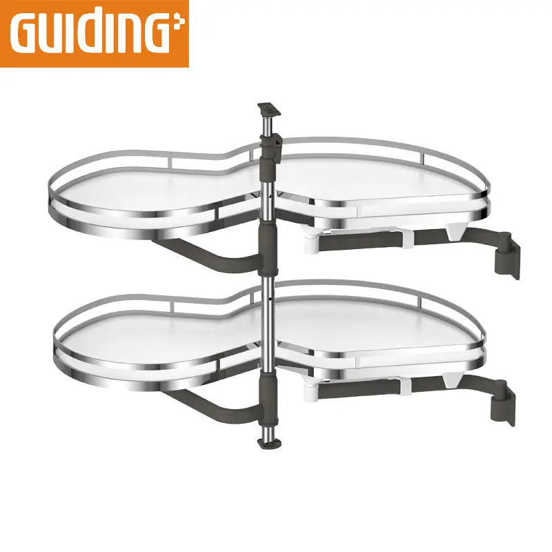 Space Saving Swing Trays Soft Close Revolving Corner Basket Kitchen Drawer Basket Magic Corner