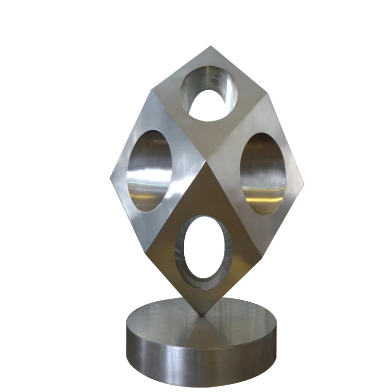 custom modern art sheet metal sculpture inox steel sheet metal fabrication