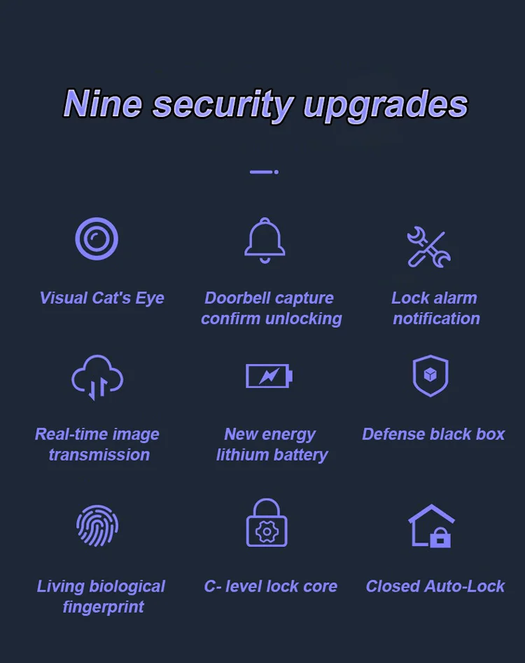 tuya wifi smart life face recognition sliding door lock keyless smart security main door electric for door lock