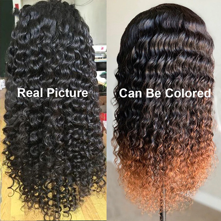 Cheap Raw Indian Virgin Kinky Curly Human Hair Hd Full Lace Frontal Wig Natural Human Hair Transparent Lace Front Wig