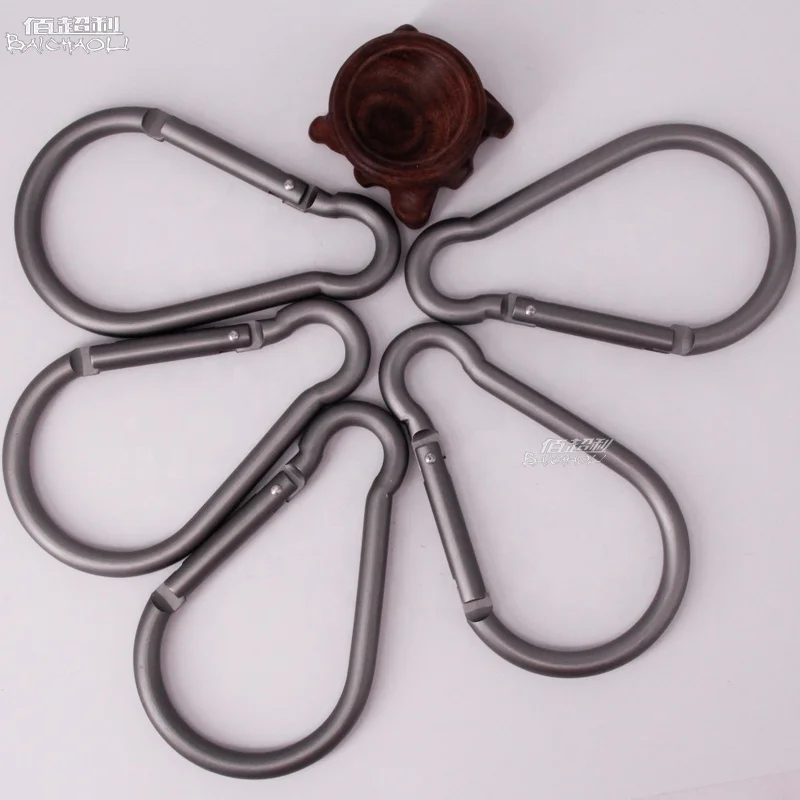 Baichaoli 10# gray  light bulb Aluminum alloy  snap hooks carabiner