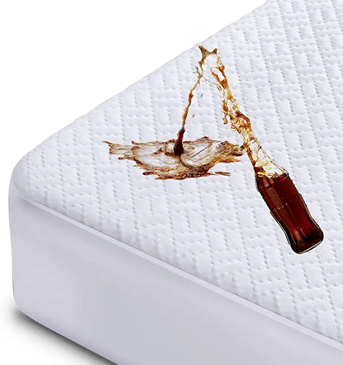 3D Air Fabric for Mattress Pad Cover -(Full)Bamboo Mattress Cover-100% Waterproof Mattress Protector-Smooth Soft Breath