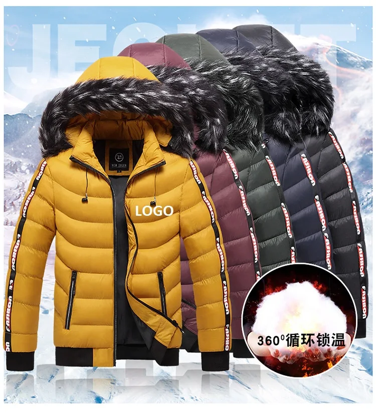 Custom Logo Wholesale Mens Casual Windbreaker Outdoor Jackets Varsity Puffer Winter Bomber Jacket Men Bubble Plus Size Coats