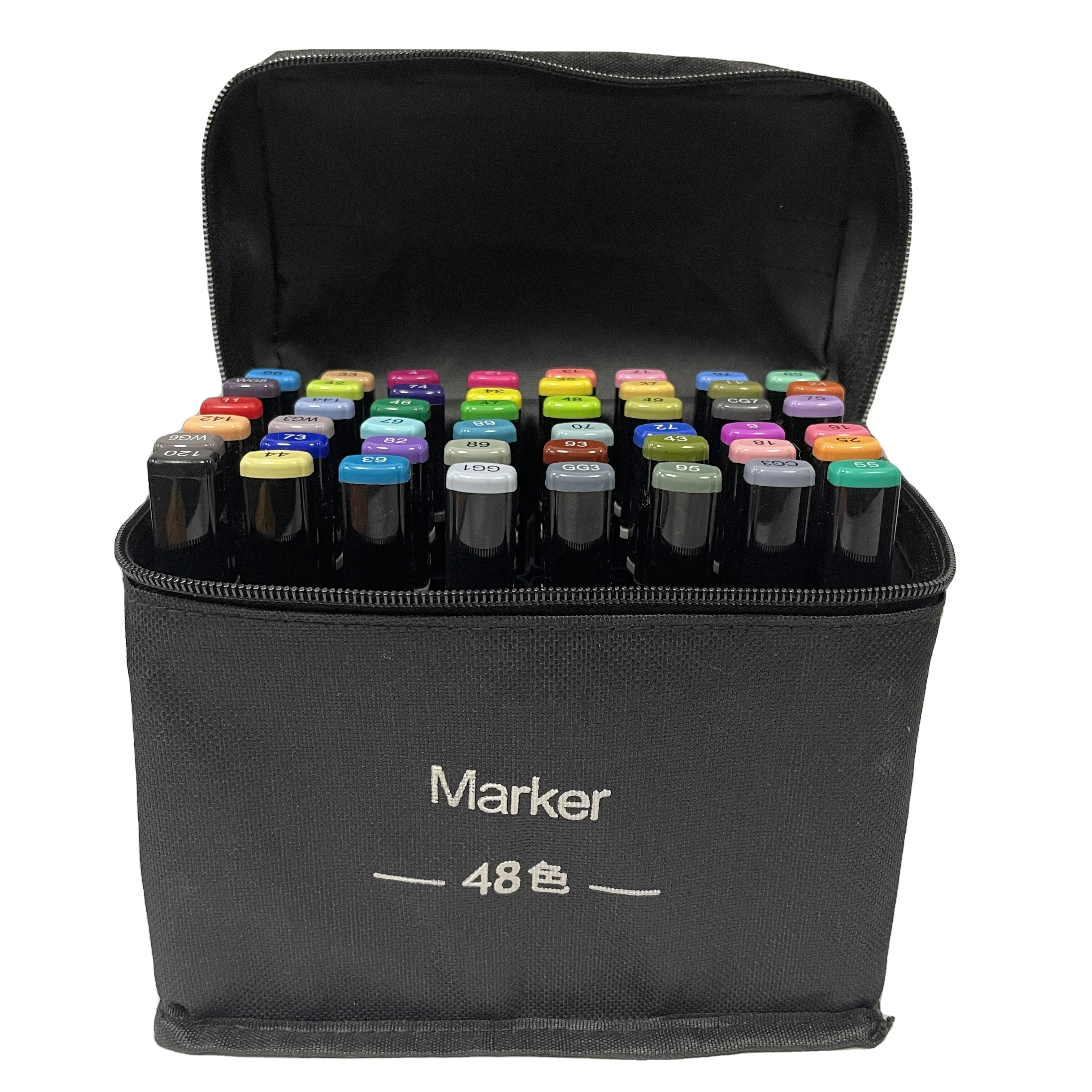 Art Makers For Drawings 48 Colors Marker Pen Set Multi Color Dual Tip Brush Marker Pens For Kids Adult