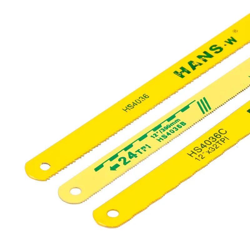 12 in High Carbon Steel Hacksaw Blades 32TPI Replacement High Speed Steel Safe Flex Hacksaw Frame Blades