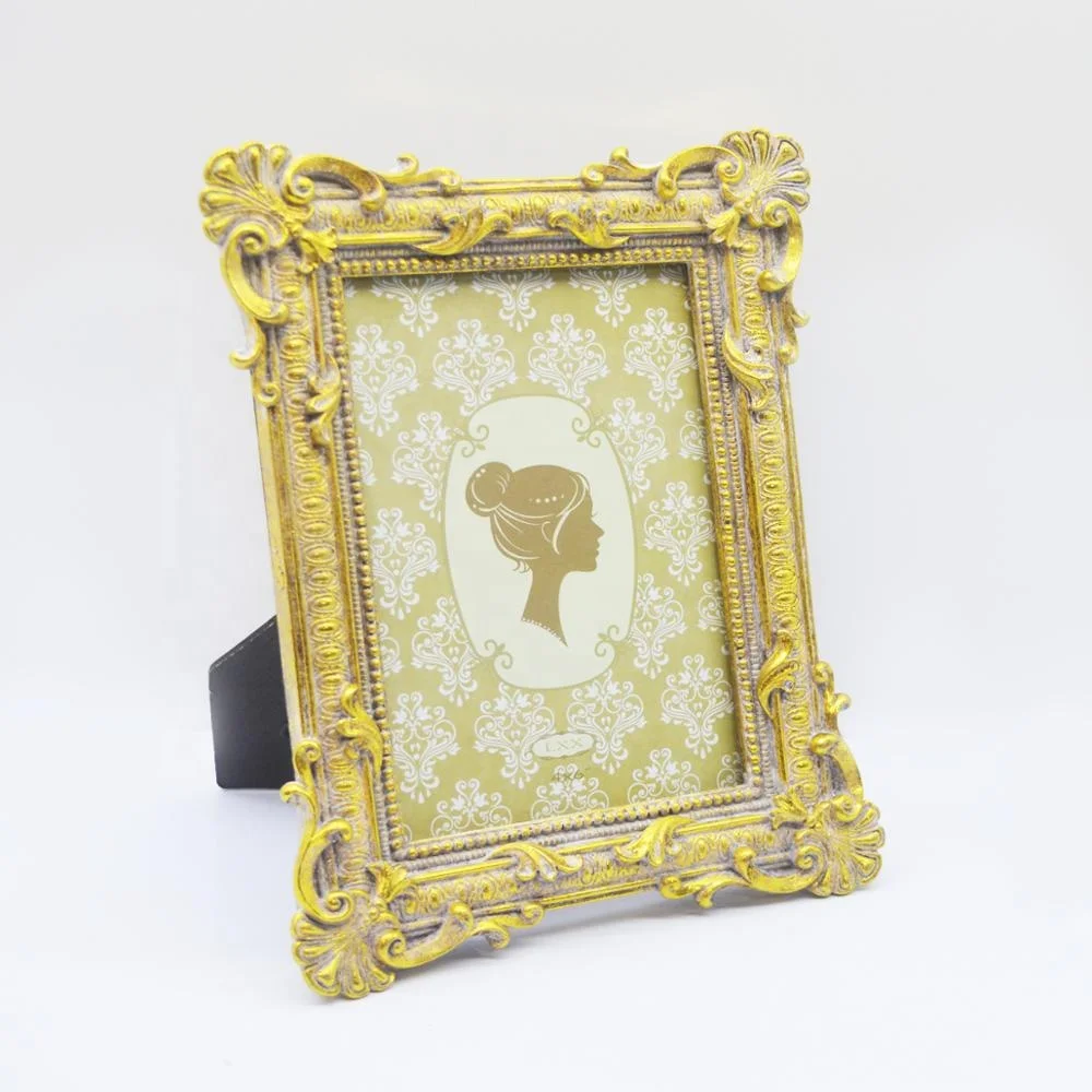 Новый стол для спальни в европейском и американском стиле с перекрестными краями, элегантная полимерная рамка для картин, мебель 4x6 дюймов