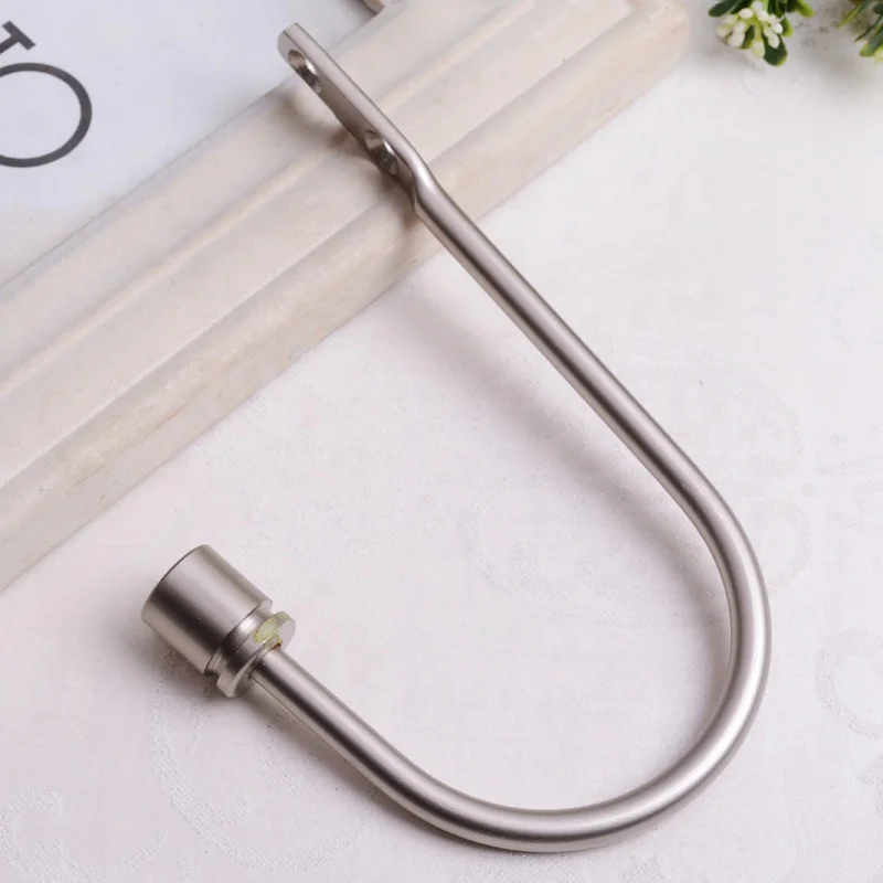 U Shape Drapes Hold Back Tieback Aluminum Alloy Wall Curtain Hooks Luxury