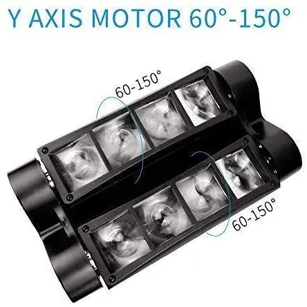 Best Quality DJ Stage Lights RGBW 4 in 1 LED Mini Spider Beam Light Moving Heads Remote Control for  Party Wedding Disco Ball