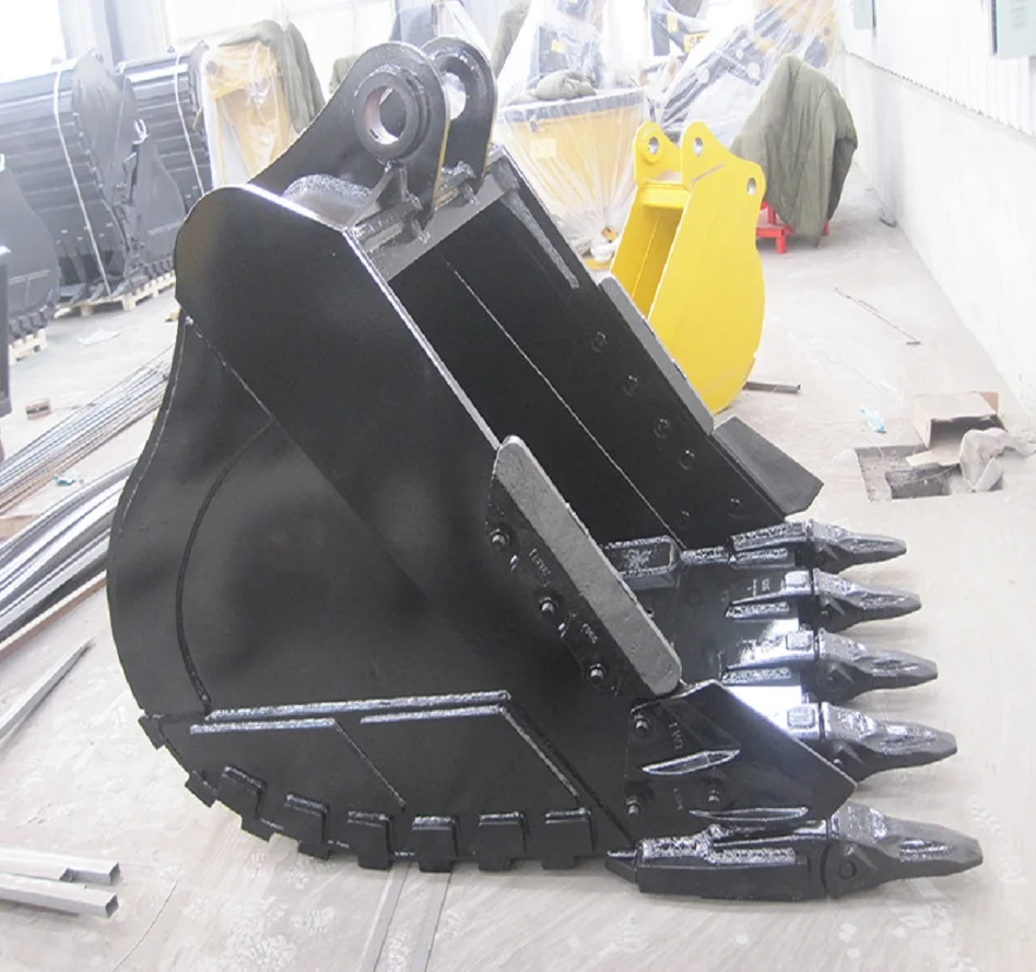 Excavator Attachments 1.8M3 Rock Bucket Pins and Bushings for DH340 Excavator Bucket  with teeth
