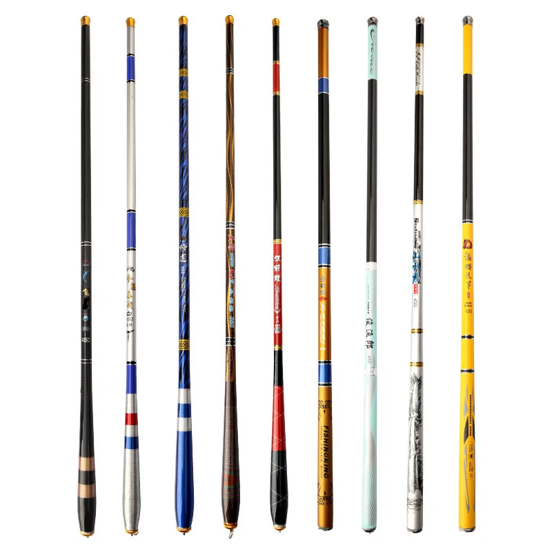 Wholesale Price Amazon Hot Selling High Density Uniform Carbon Pole Non-slip Portable Telescopic Fishing Rods