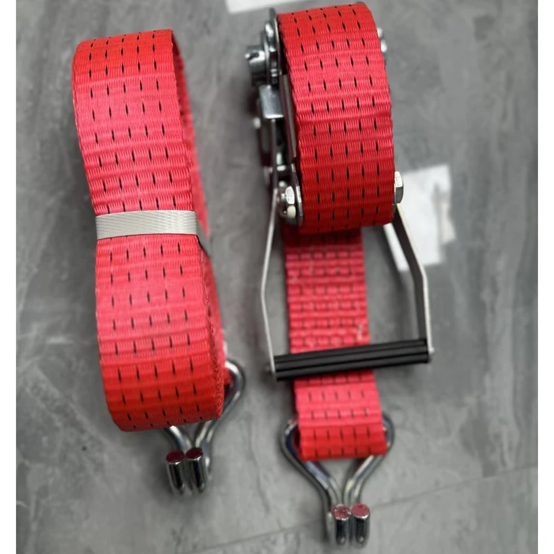Hot Seller Heavy-Duty Ratchet Tie-Down Strap With J Hook Ratchet Straps Tie Down Kit Tie-Down Heavy Duty Ratchet Straps Double