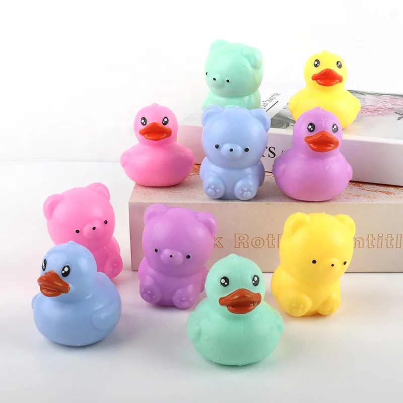 Непоседа игрушки сенсорные Детский мягкий медведь и Дональдом Даком, тянущиеся, игрушка для снятия стресса в Аутизм сенсорные