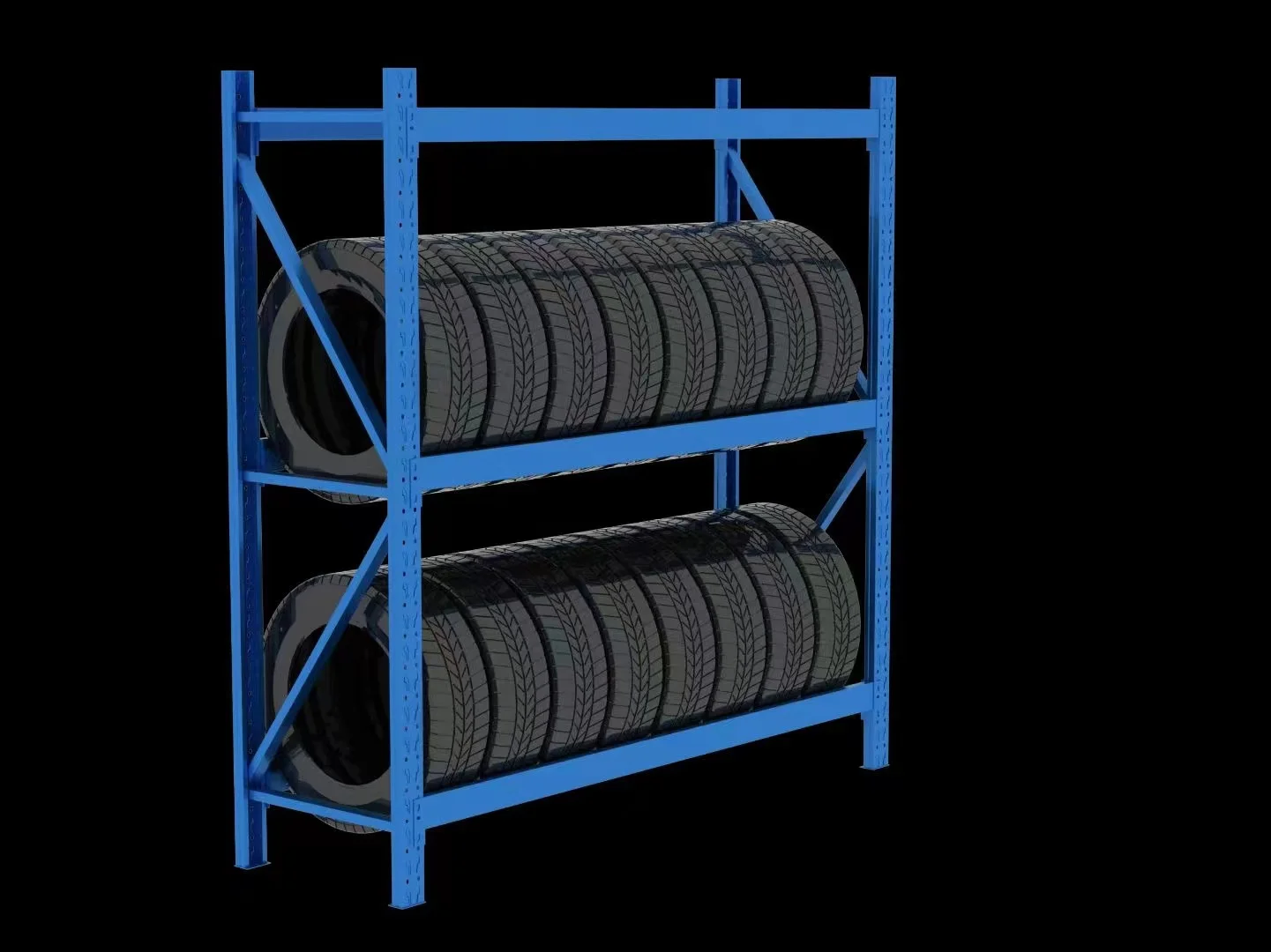 Adjustable Heavy Duty Industrial Warehouse Selective Metal Steel Shelving System Storage Pallet Tire Stack Rack