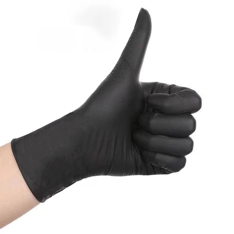 Hot Sale Black Nitrile Glovees OEM Service Black Nitrile Glovees Disposable Guantes Nitrilo Negro