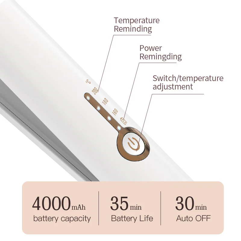 Factory Private Mode Adjustable Temperature 2 in 1 Hair Straightener and Curler with Lock Hot Safe Hair Iron