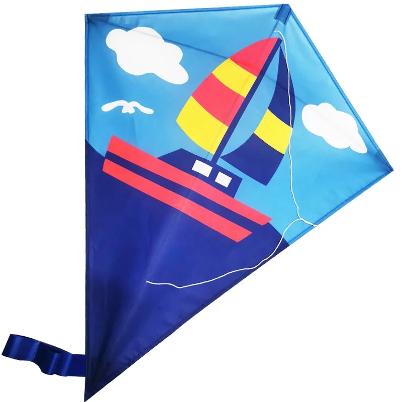 Easy flying kids kite Diamond rainbow  kite for promotional
