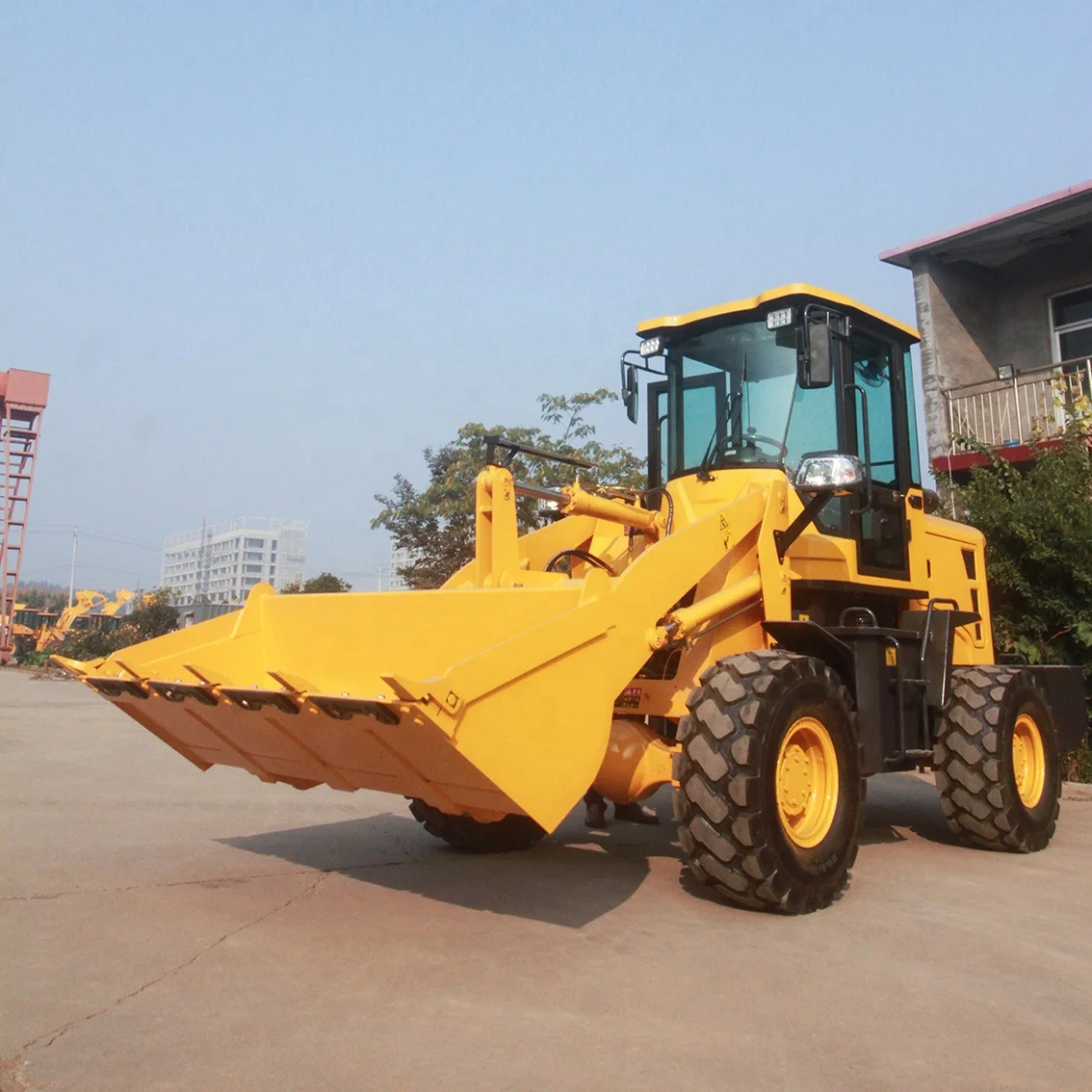 CE Approved Cheapest China Wheel Loader Tractor Front End Shovel Loader Dumper Small Excavator Mini Backhoe Loaders
