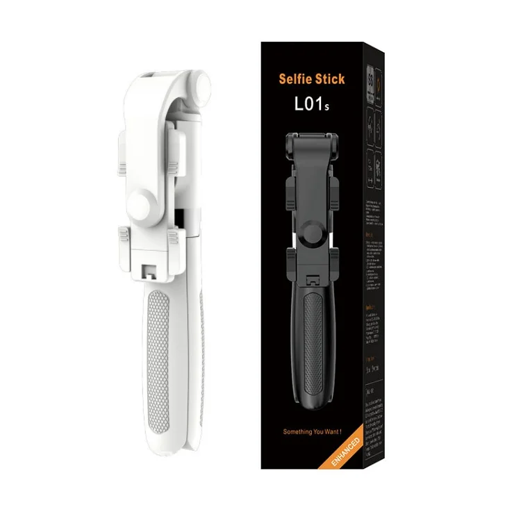CE ROHS FCC Certificated L01s Wireless Selfie Stick Tripod 3 in 1with Remote for iPhone Samsung Smartphone