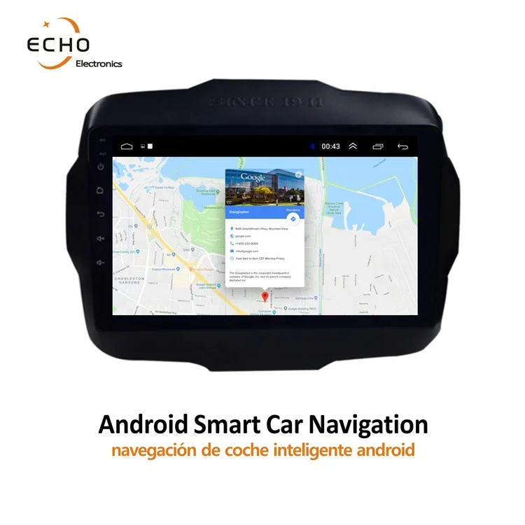 Автомагнитола на Android с сенсорным экраном мультимедийный видеоплеер стерео GPS-навигация для Jeep Renegade 2014- 2018