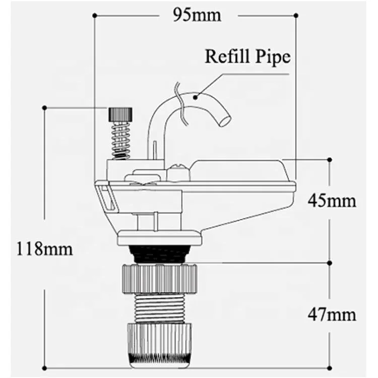 Factory Price Toilet Cistern Anti-siphon Filling Valves