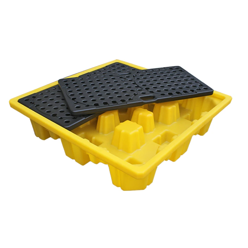 Manufacture Excellent Chemical Resistance Ibc Spill Containment Platform Boudle Ibc Container Spill Pallet For Oil