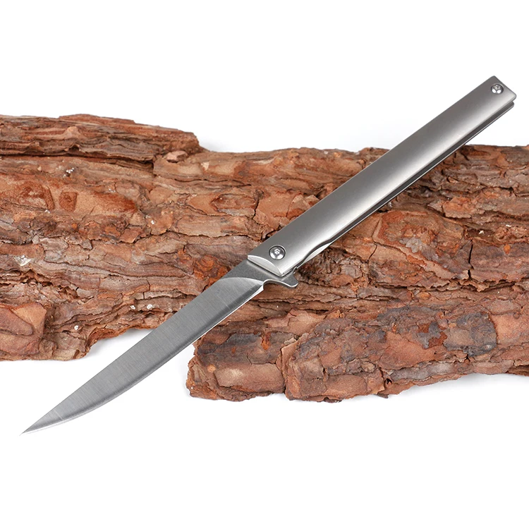 
High end M390 steel blade folding pocket knife with titanium alloy handle 