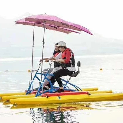 Aqua-Cycles Racing inflatable floating grey waterbike pedal boats hydrocycle bicycle water bike