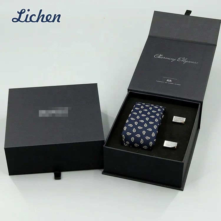 Silk Jacquard Woven Fabric Wedding Necktie Standard Ready Ties Cufflink Hanky Set Men