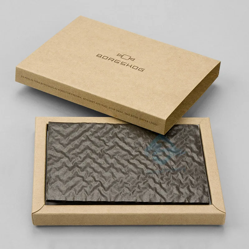 Dessert Packaging Box Wholesale Price Kraft Food Packaging Chocolate Sliding Drawer Box For Chocolate