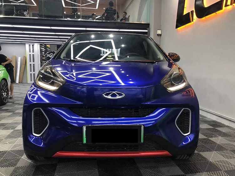 Multiple Colors 1.52*18m Pvc High Glossy Super Glitter Blue Car Bright Metal Blueberry Vinyl Wrap Sticker Film