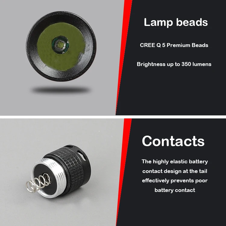 pen light Mini Torch Light Hand Black Aluminum Pocket Pen Torch Medical led cob penlight flashlight With Clip