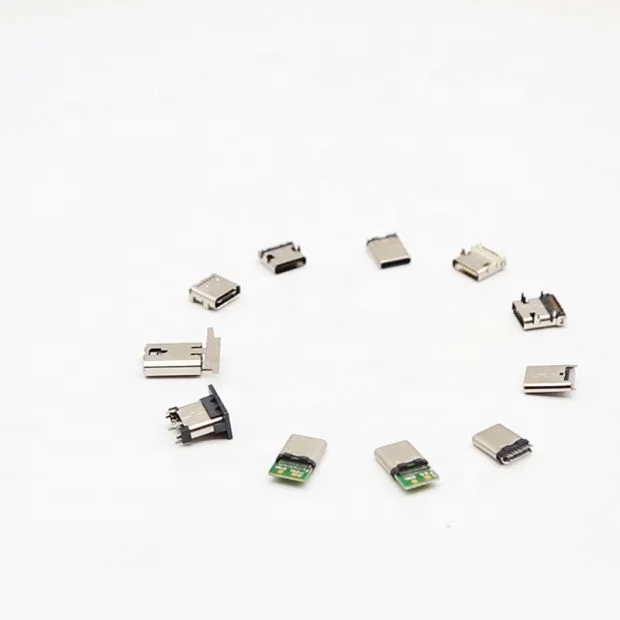 Mini Female Connector Usb Type C Plug PCB 6pin Connector Phone Dip Usb Type C connector