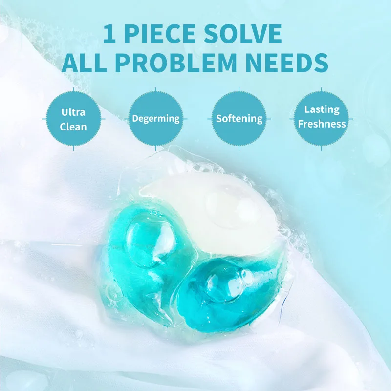 New product eco friendly OEM ODM Organic laundry detergent pod capsule manufacturer, 3 in 1 tough stain removal laundry gel pacs