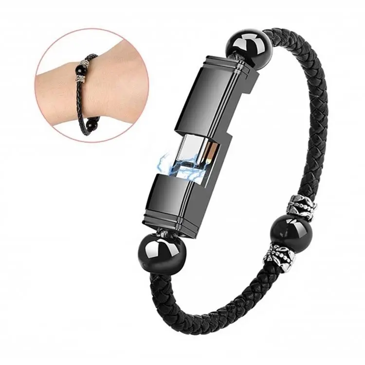 ORB Oem 3d 23cm Wearable Usb Charging Bracelet Beads Charging Cable Portable Usb Phone Charger For Type C Micro Usb for phone