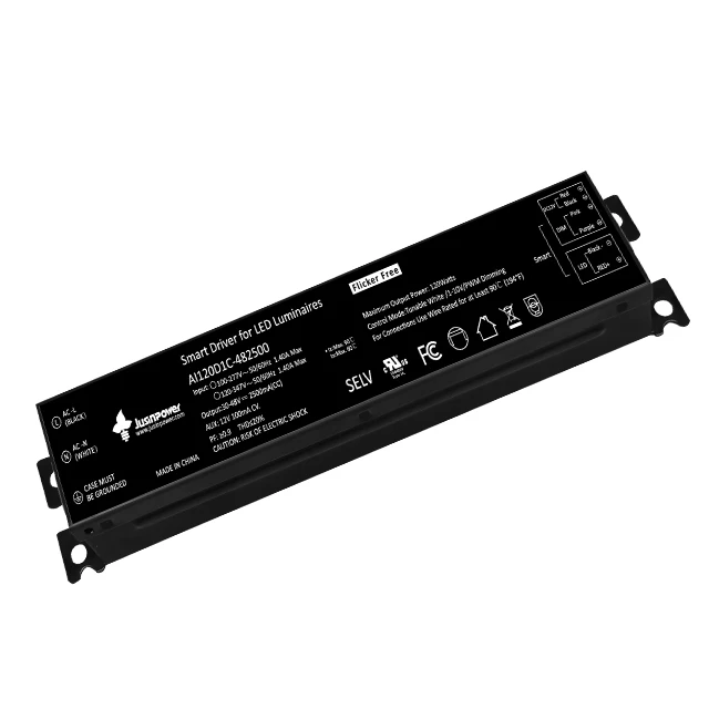 Non Waterproof Isolated 120W 0/1-10V PWM Smart Dimming No Flicker Optional LED Driver