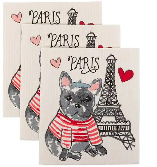 High quality Germany   Eco Friendly Reusable white  Cellulose Sponge Cloth dish sponge