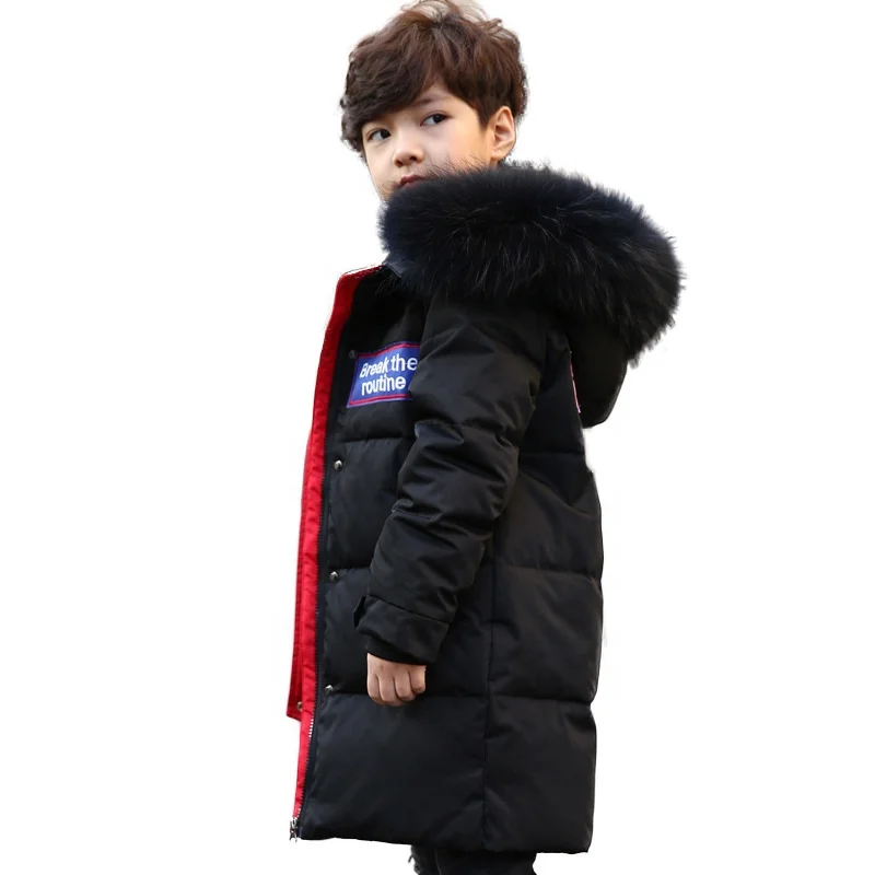 Wholesale Winter Children Thick Coat Kids Boys Jacket Down Parkas Warm Hooded Coats