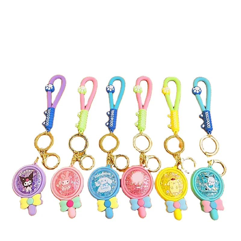 Lulu Wholesale Sanrioed Pendants Plastic Kuromi My Melody Cinnamoroll Fragrance Sachet Lollipop Sanrioed Keychain Accessories