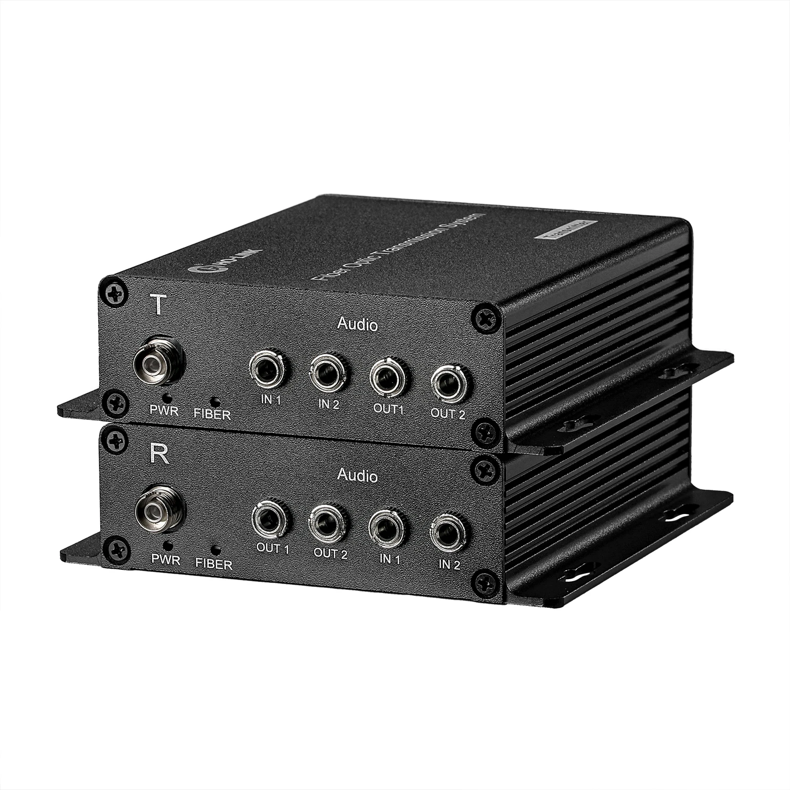 2 channel bidirectional  3.5mm stereo audio 20KM FC fiber single fiber single mode 3.5mm Audio Fiber Optic Converter