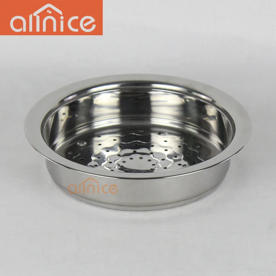 ss201 Glass stainless lid two-ply optima japanese stainless steel food steamer pot