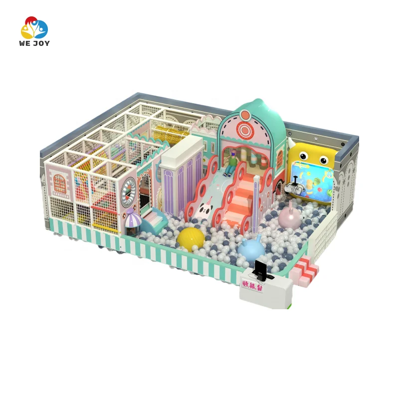 Small playground soft play set with soft playen and ball pool for baby and toddlers