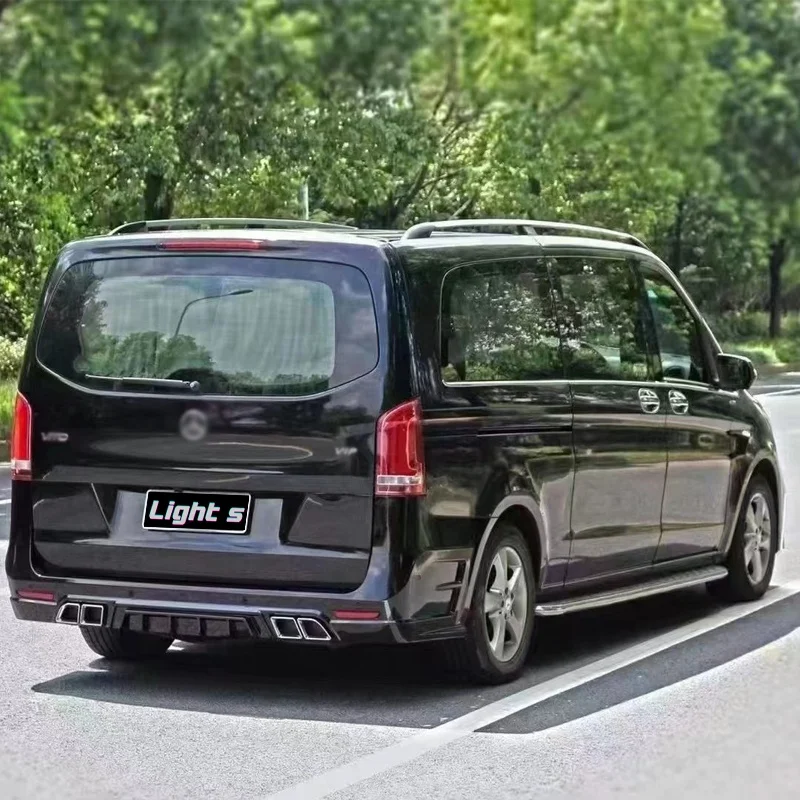 Car accessories include front rear bumper for Mercedes benz V-class Vito V260 V250 2016-2022 W447 change to Lorinser LX Style