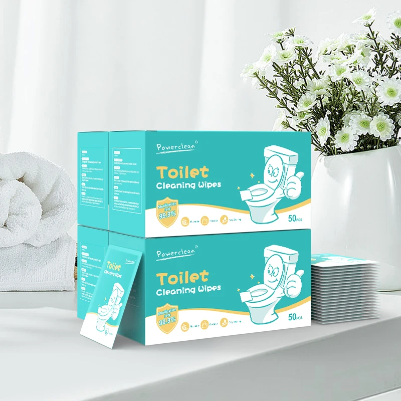 OEM Customized High Quality Biodegradable 70% Isopropyl Disposable Single Packed Antibacterial Toilet Disinfecting Wet Wipes