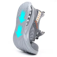 JIANKUN  steel toe work  Safety Shoes Breathable  Protective Lightweight for Work and Casual Use for spring