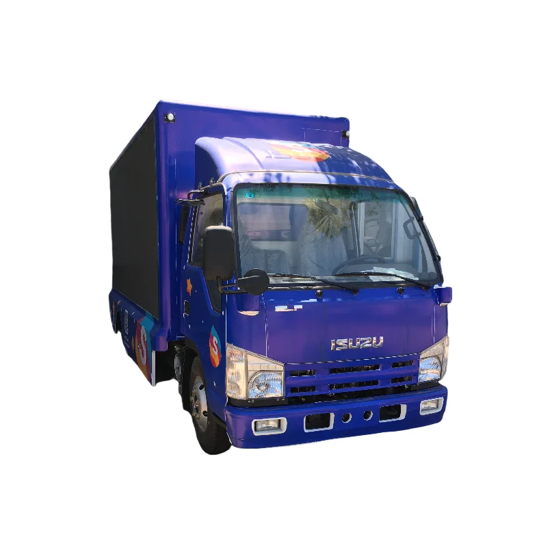 Isuzu 4*2 116HP LED Full Color Advertising Truck mobile advertising trucks for sale
