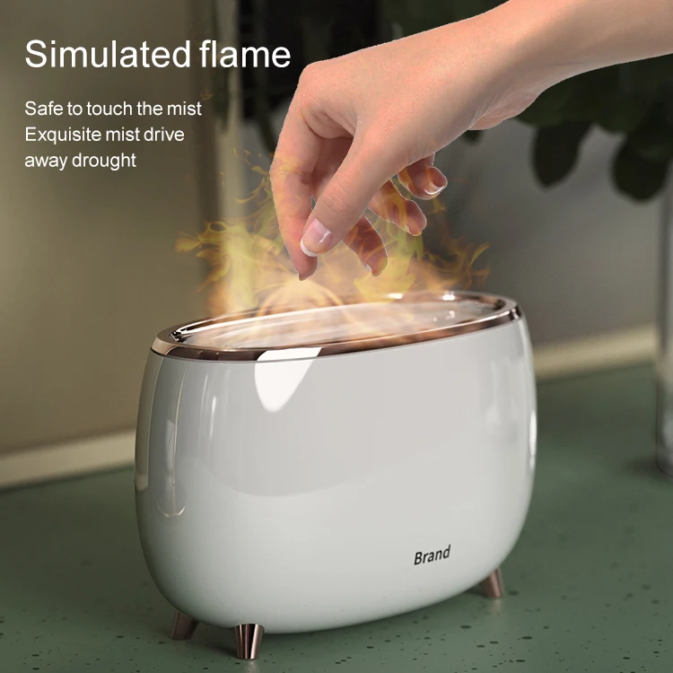 Wholesale Home Office Electric Flame Aroma Diffuser USB portable ultrasonic essential oil air humidifier diffuser